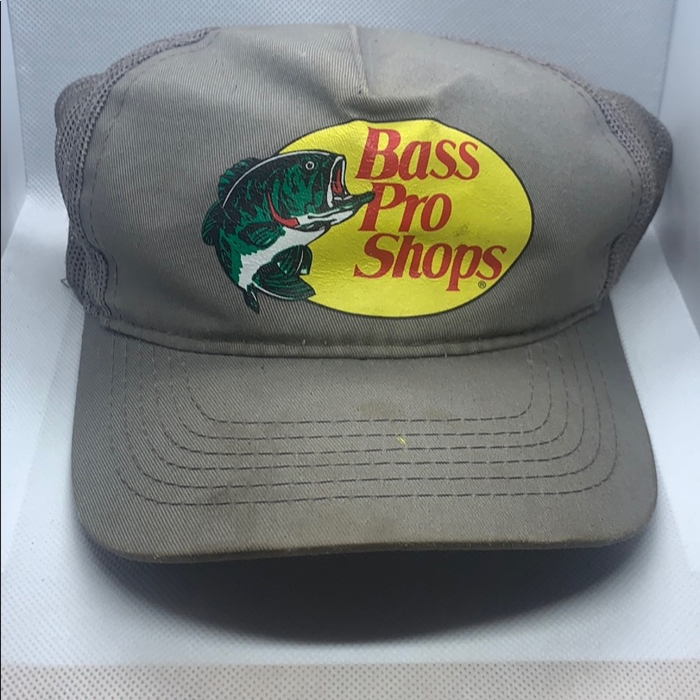 gray bass pro shops hat
